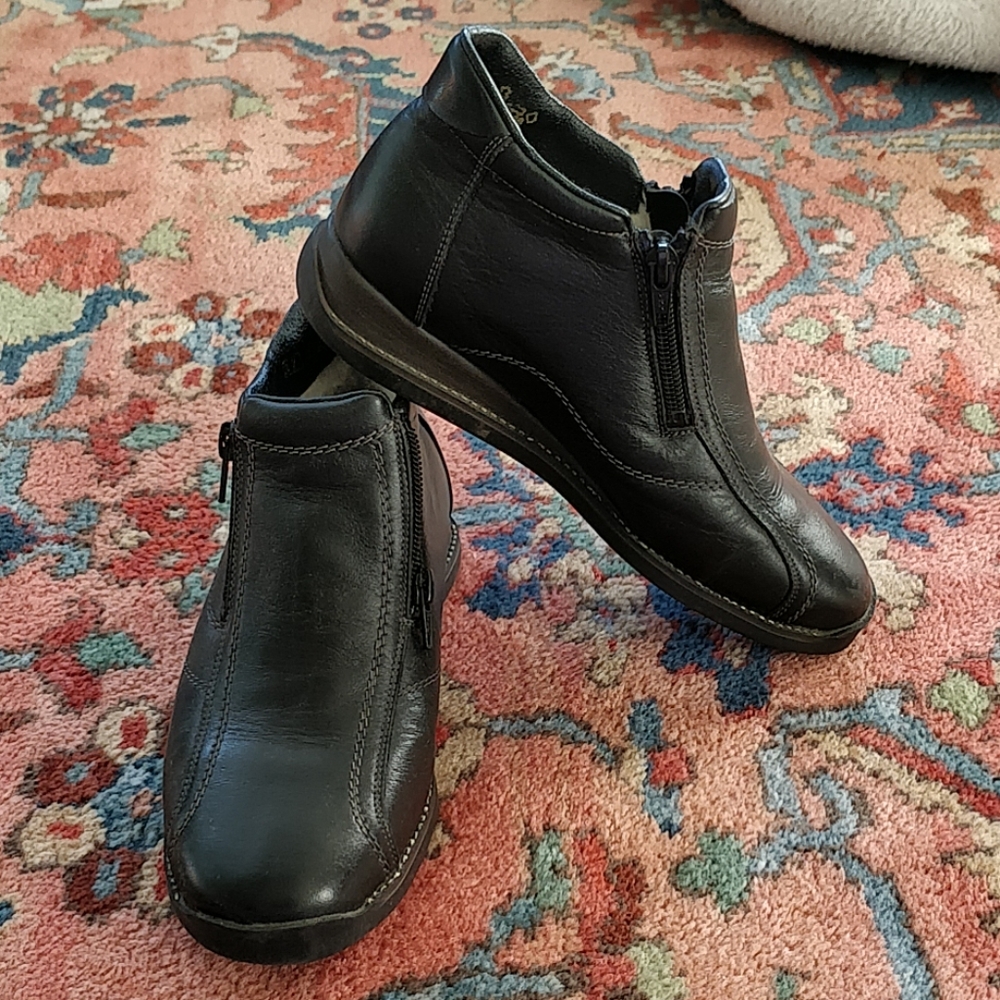 Black Rieker Booties